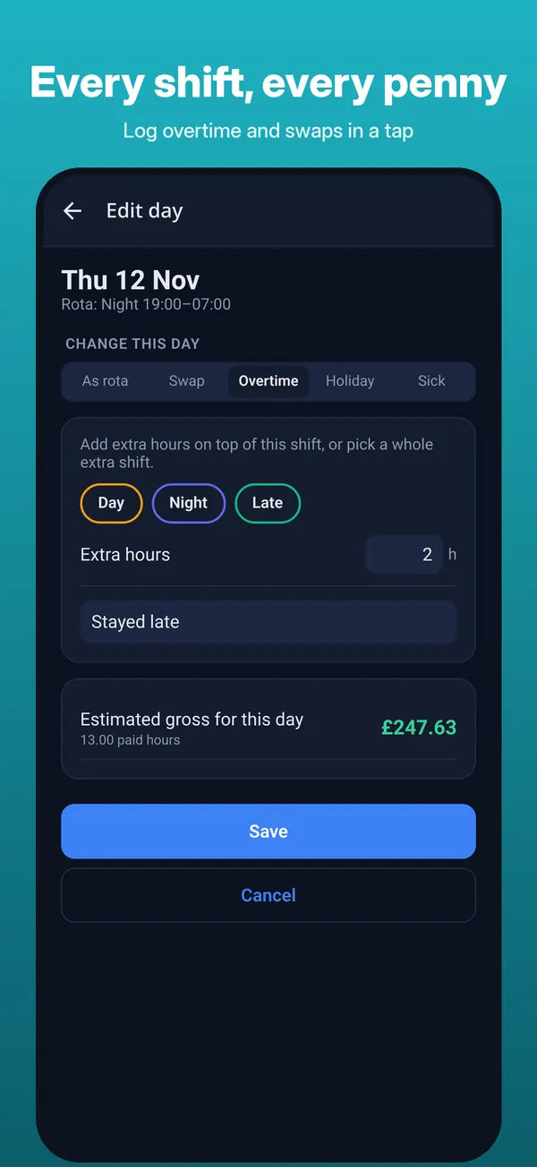 ShiftPay screenshot 2
